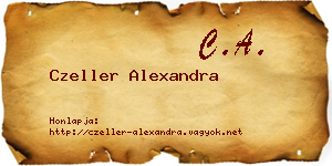Czeller Alexandra névjegykártya