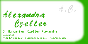 alexandra czeller business card
